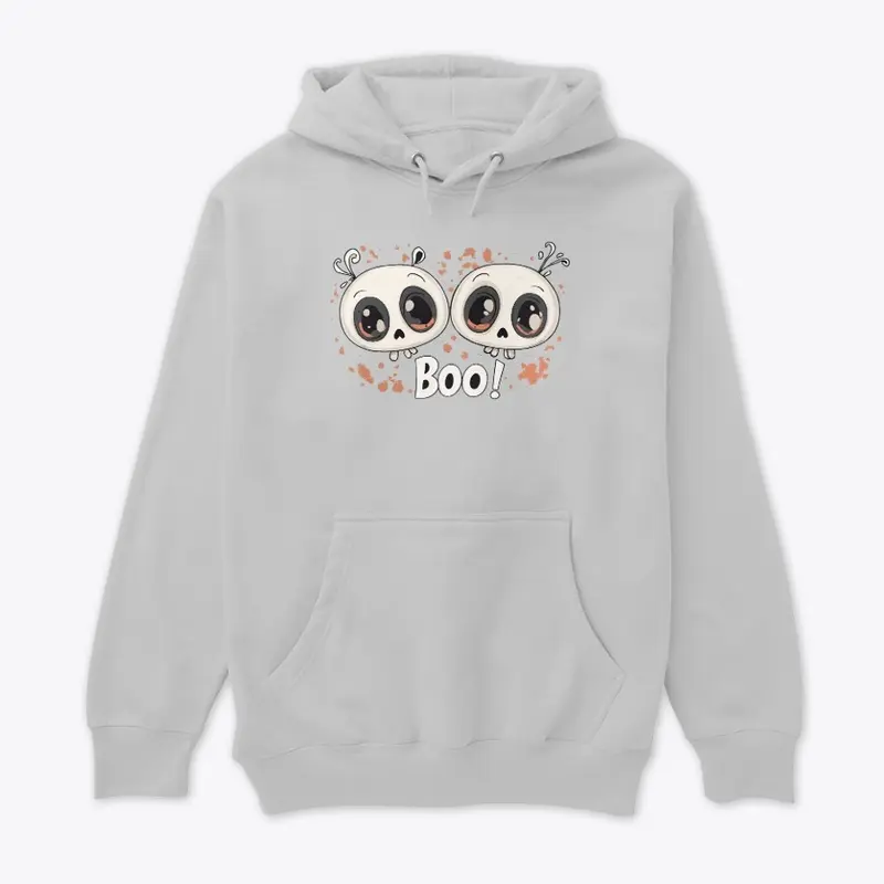 Halloween cute Ghost Boo text Design