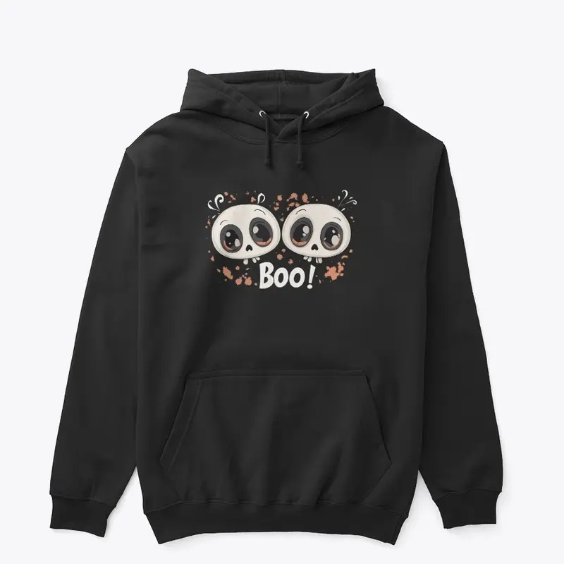 Halloween cute Ghost Boo text Design