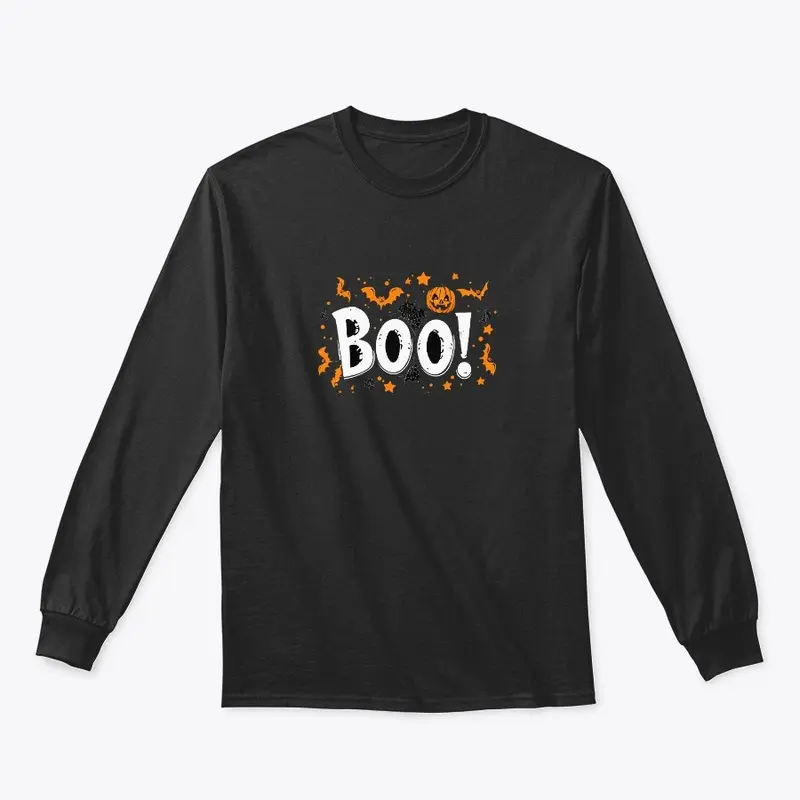 Halloween BOO! calligraphy text design