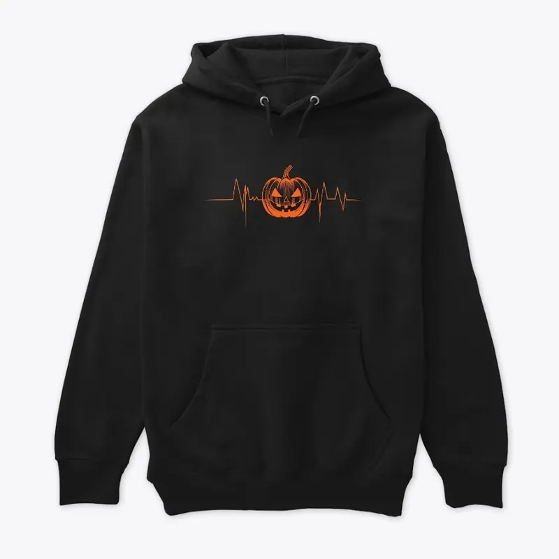 Halloween Pumpkin Heartbeat Ghost